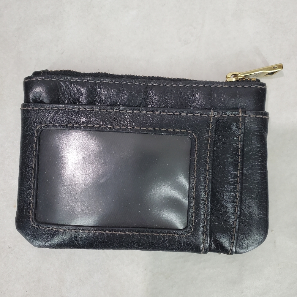 FOSSIL 1954 Black Pebbled Cowhide Leather Adjustable Crossbody Bag & Coin Purse - Picture 14 of 16